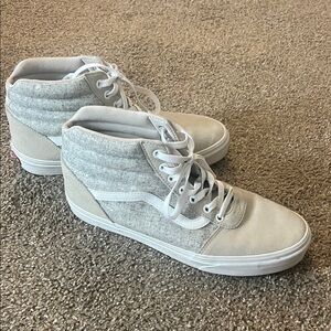 Vans Women's Light Gray High-Top Sneakers